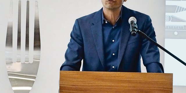 Thomas Mattig, der Direktor Gesundheitsförderung Schweiz, schätzt die gute Zusammenarbeit und das schweizweite Wirkungsfeld des Verbandes Fourchette verte. (Bilder Sacha Jacqueroud)