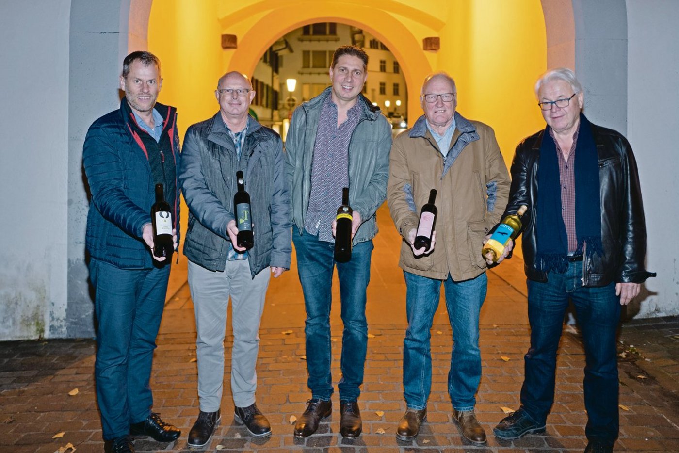 Die prämierten Winzer aus der Region. Es fehlt Rafael Schacher.(Bild zVg)