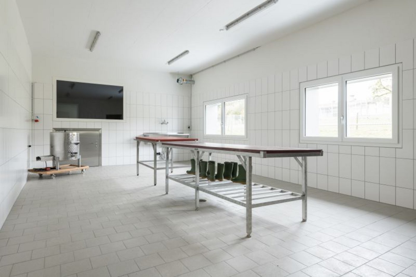 Labor für Untersuchungen und Schulungen, zum Beispiel zur Untersuchung der Eiqualität oder der Knochenstärke von Legehennen. (Bild z.V.g.)