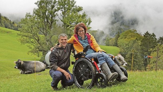 Blick vorwärts, nie zurück: Stefan und Birgit Kündig bauen das Ober Fringeli zum Mutterkuhbetrieb um.