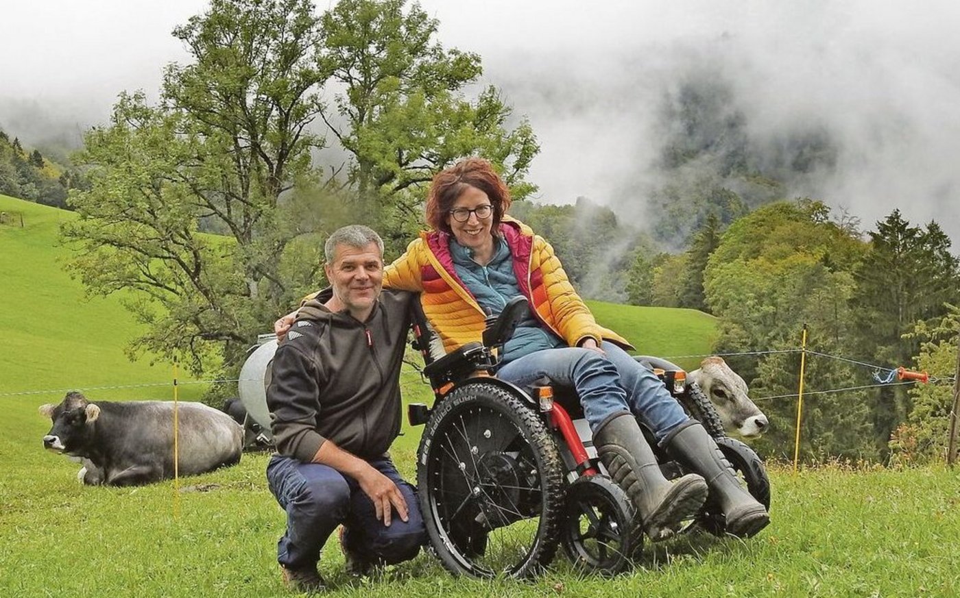 Blick vorwärts, nie zurück: Stefan und Birgit Kündig bauen das Ober Fringeli zum Mutterkuhbetrieb um.