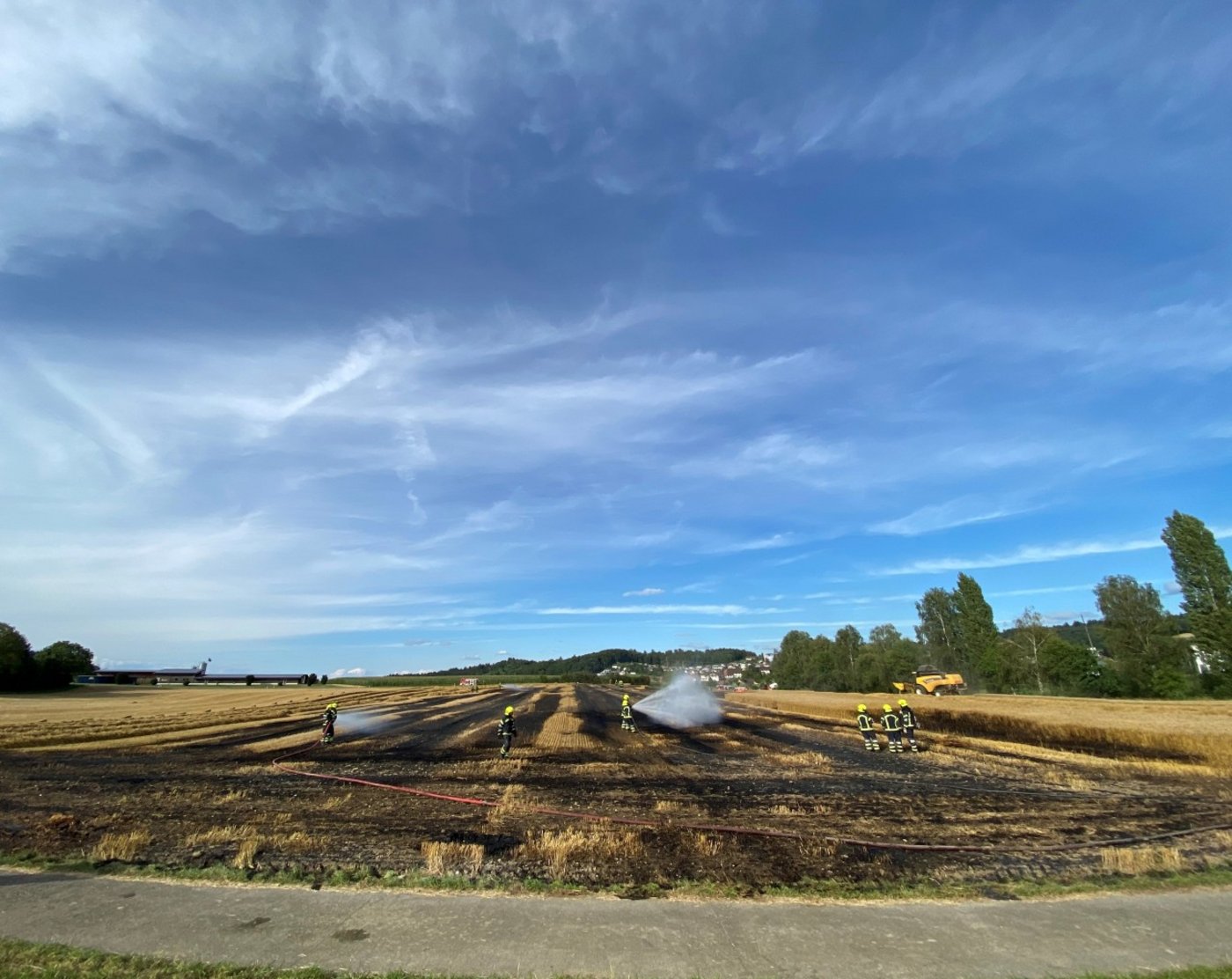 Durch rechtzeitiges Eingreifen konnte Schlimmeres verhindert werden. (Bild Kapo Aargau)