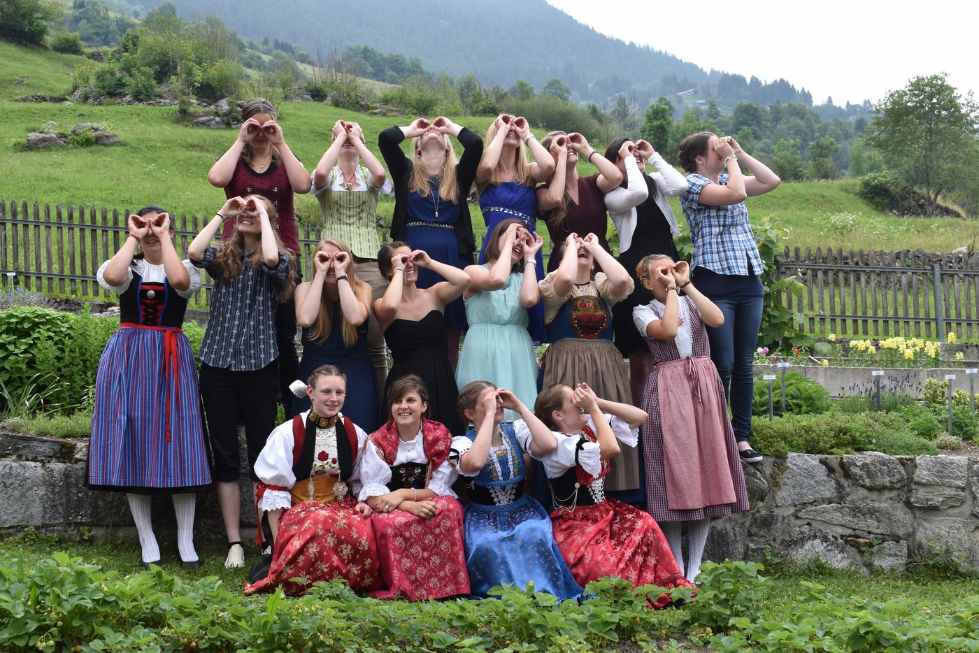 Die Absolventinnen hatten sichtlich Spass. 