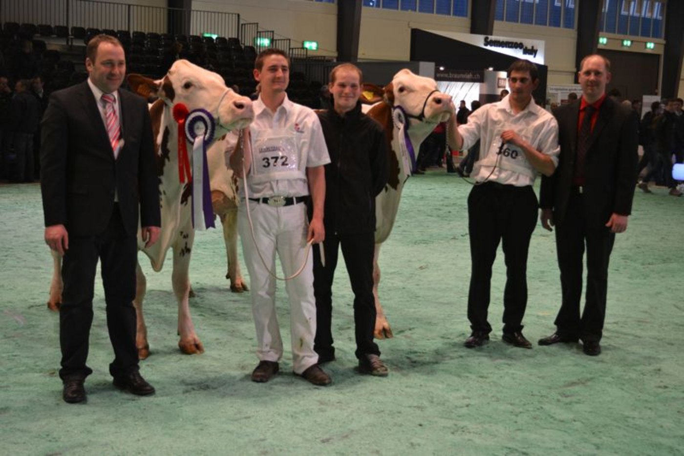 Grand Champion (links): Mic Mac Bolivie, Loïc Ligier und Ed. Cressier, Frankreich / Reserve Grand Champion: Masolino Aurore, Brüder Rey, Les Verrières