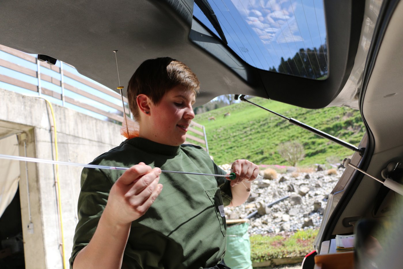 Das Sperma wird in eine „Pistole” geladen. Ein Schuss mit dieser Pistole führt aber nicht zum Tod, sondern zu neuem Leben. 