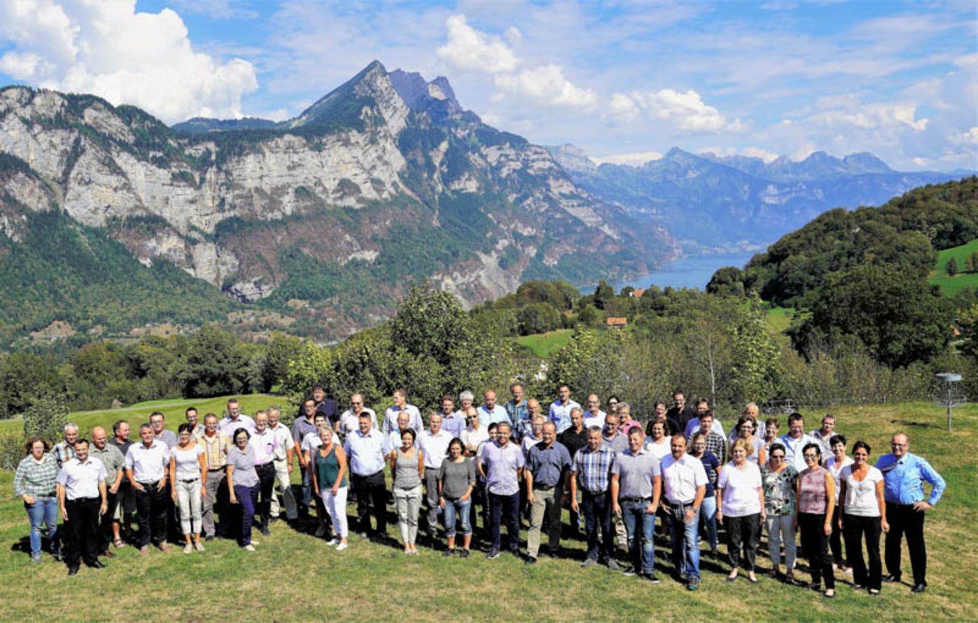 Das Resultat kann sich sehen lassen: die KOL-Mitglieder strahlen mit der Sonne um die Wette... (Bild Markus Rediger)