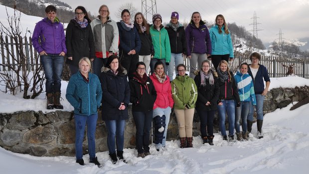 Die Teilnehmerinnen des Bäuerinnenkurses 2017 an der Bergheimatschule in Gurtnellen. (Bild zVg)