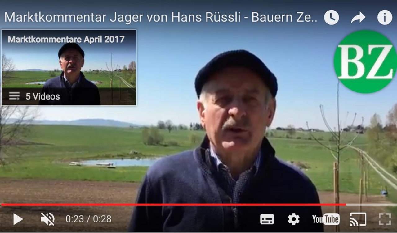 Marktredaktor Hans Rüssli mit den neusten Kommentaren zu den Marktpreisen.