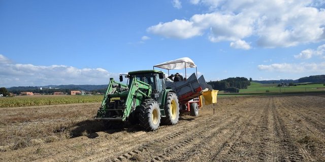 John Deere-Traktoren sind die Meistgesuchten auf dem Markt. (Bild BauZ / Jasmine Baumann)