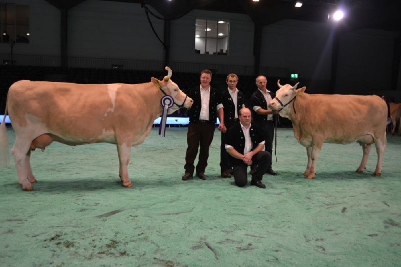 Grande Champion (links): Valedino Kerstin, Toni Hostettler, Grund b. Gstaad BE / Reserve Grand Champion: Nineron Frivole, Gilbert und Steve Christen, Cheseaux-Noréaz