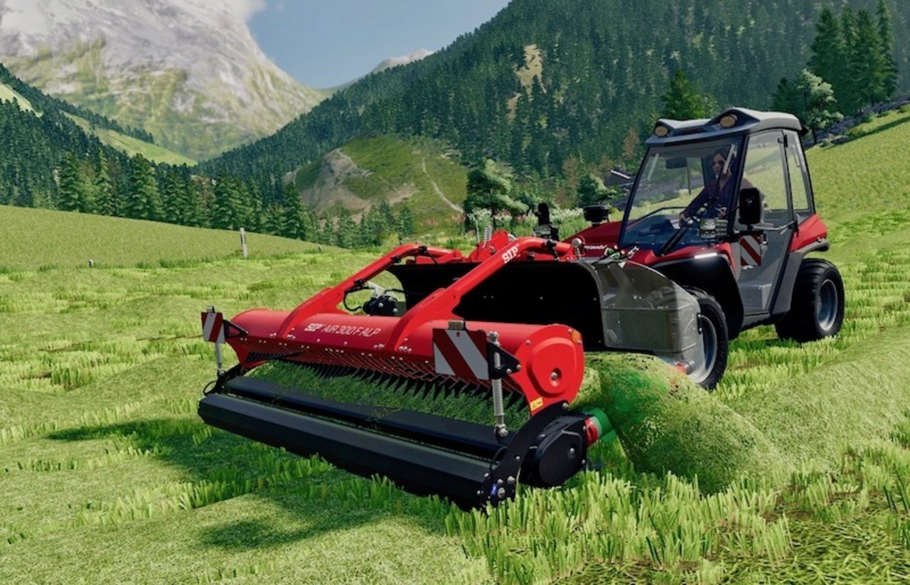 In der neusten Version des Landwirtschafts-Simulators kann man in einer alpinen Umgebung Landwirtschaft betreiben. (Bild Giants Software)