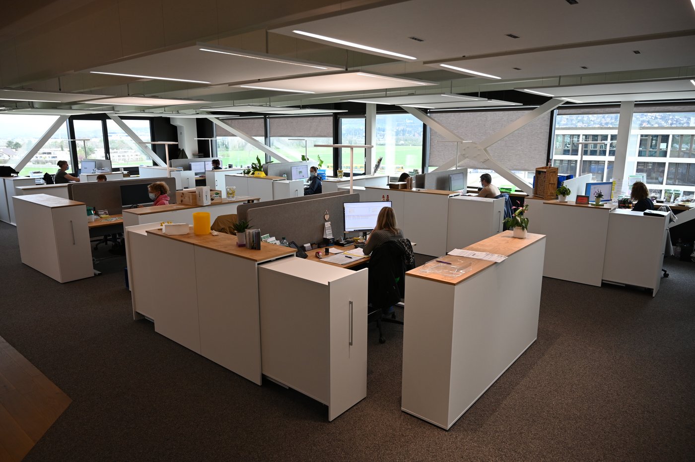 Insgesamt ist das Zentrum 1700 m2 gross, darunter befindet sich ein Grossraumbüro.