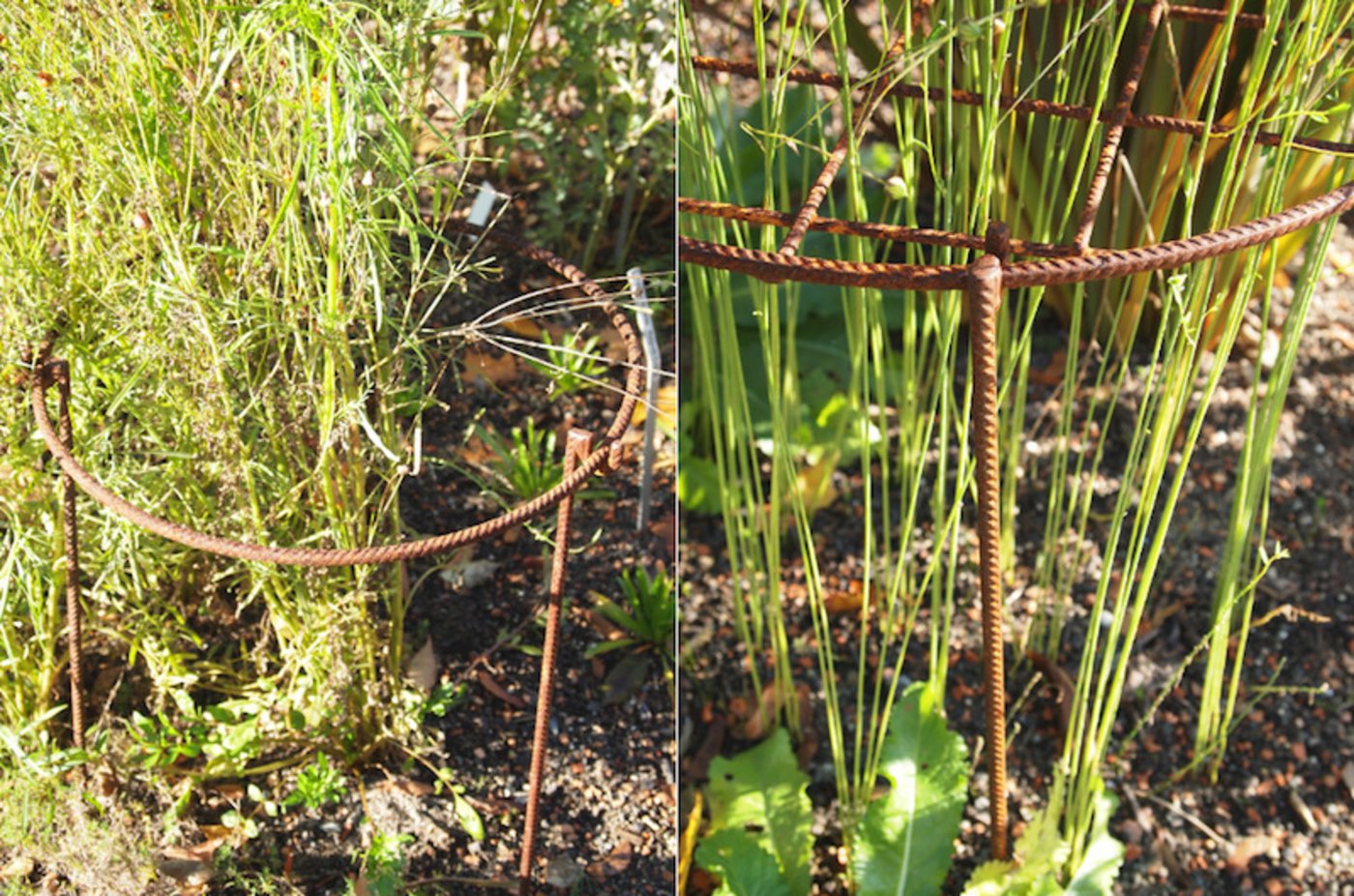 Stützhilfen aus Metall wirken edel und sind dauerhaft.