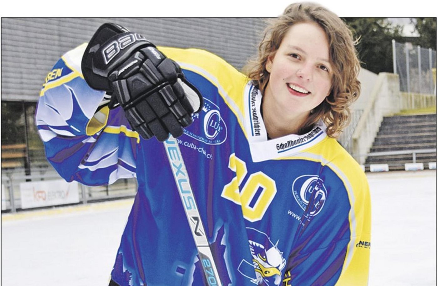 Nele Tummer hofft, mit dem Frauenteam des Eishockey Club Schafhausen wieder in die C-Liga aufsteigen zu können. (Bild jba)