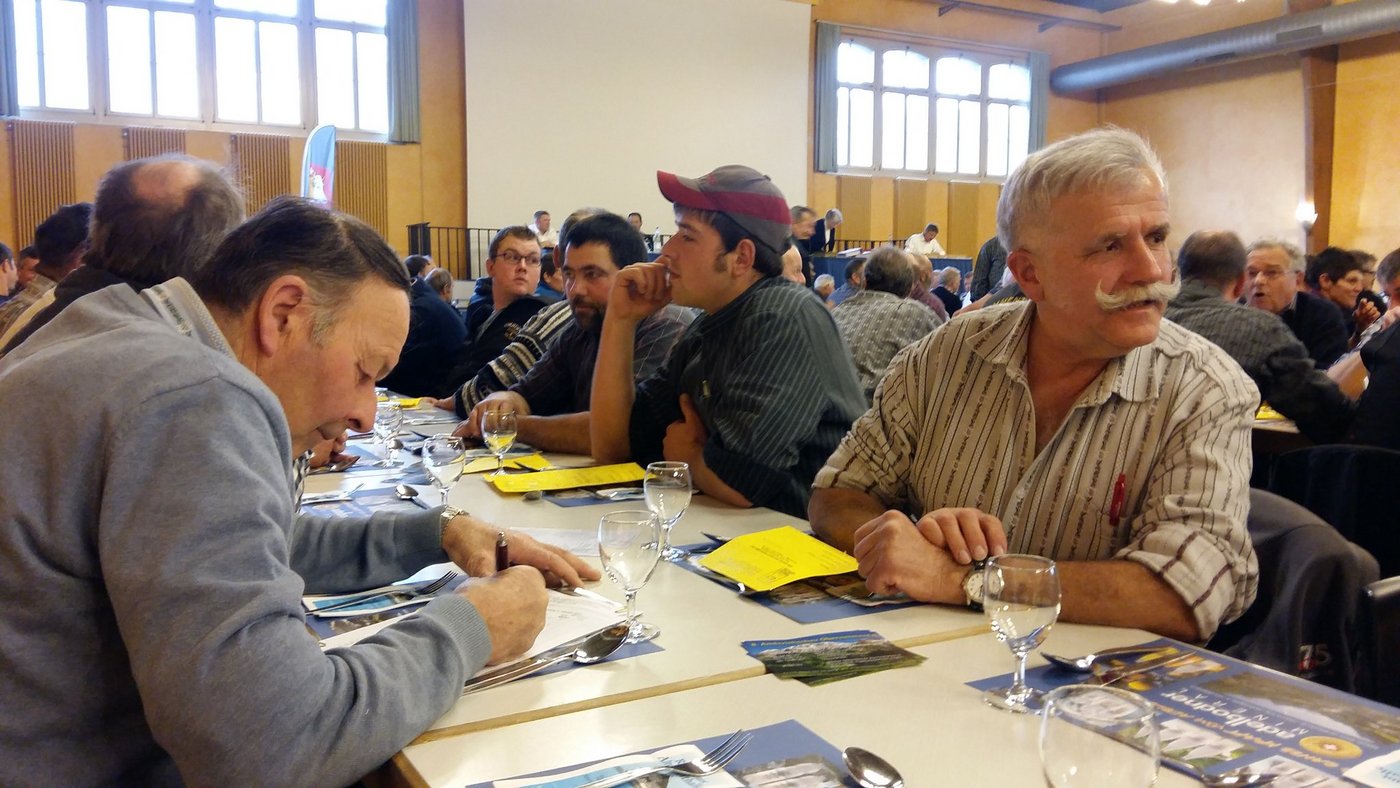 Die Züchter an der HV der Schweizerischen Vereinigung zur Erhaltung und Förderung der reinen Simmentaler Fleckviehrasse SVS. (Bild sb)