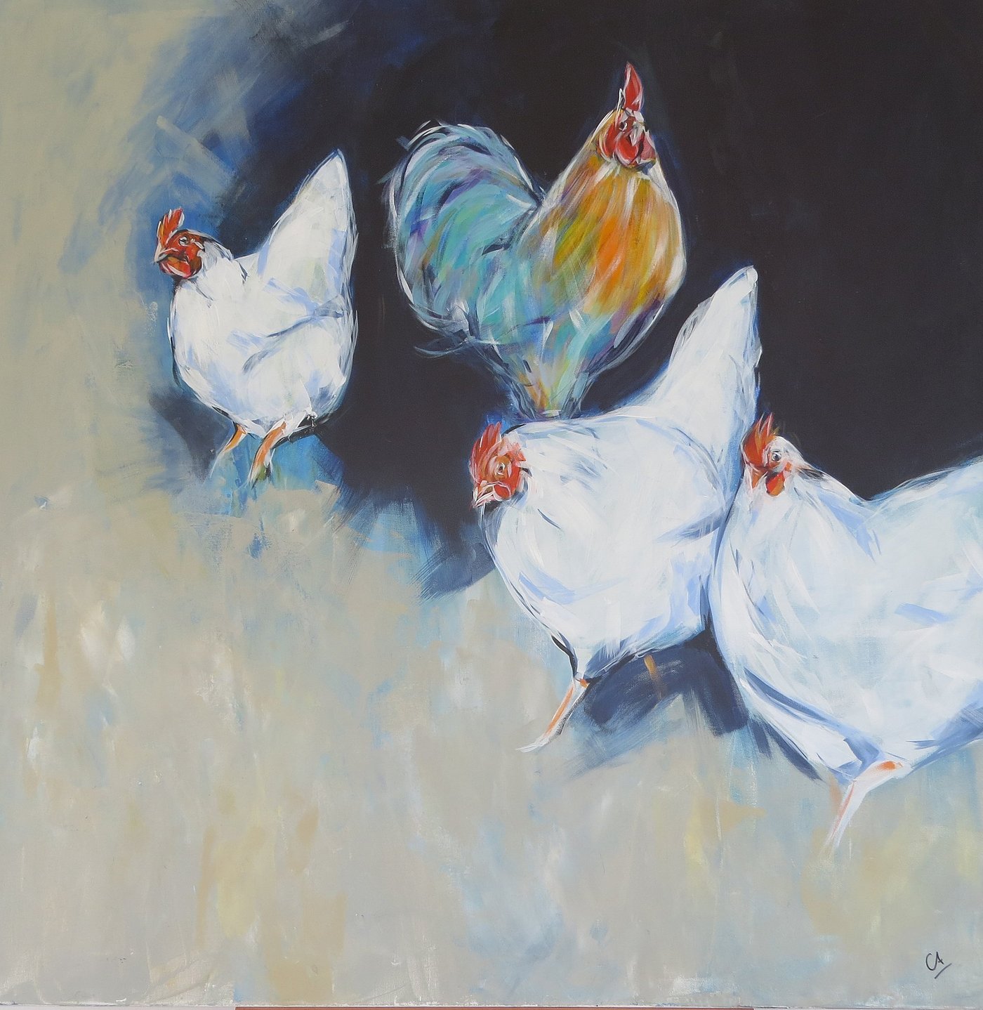 Gemalte Impressionen aus dem Hünerhof.