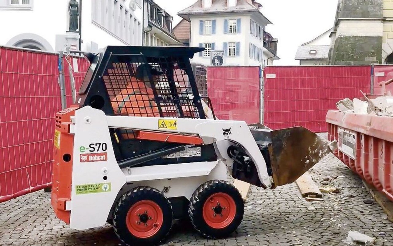 Auch E-Kompaktlader wie der Bobcat e-S70 werden mit den Beiträgen gefördert. 