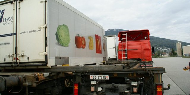 Bahnverlad beim Verteilzentrum in Oensingen. (Archivbild ji)