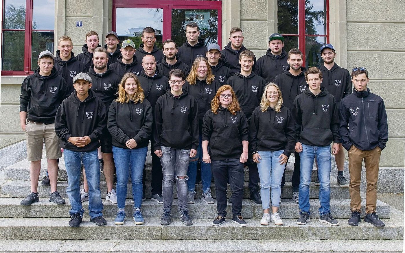 Die Klasse 3F der Landwirtinnen und Landwirte EFZ. 