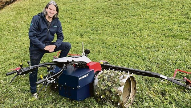Gian Caduff entwicke Gian Caduff entwickelte das E-Power-Unit, die mit einem Elektromotor angetriebene Nachrüstlösung für Einachser.