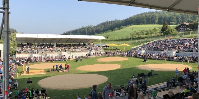 So wird es frühestens 2021 wieder in Riggisberg aussehen. (Bild schwingfest-riggisberg.ch)