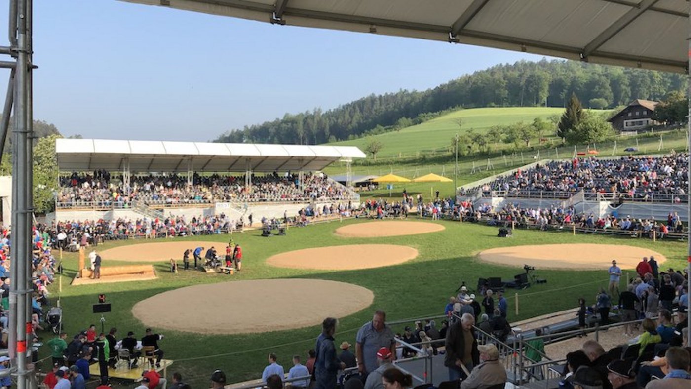 So wird es frühestens 2021 wieder in Riggisberg aussehen. (Bild schwingfest-riggisberg.ch)