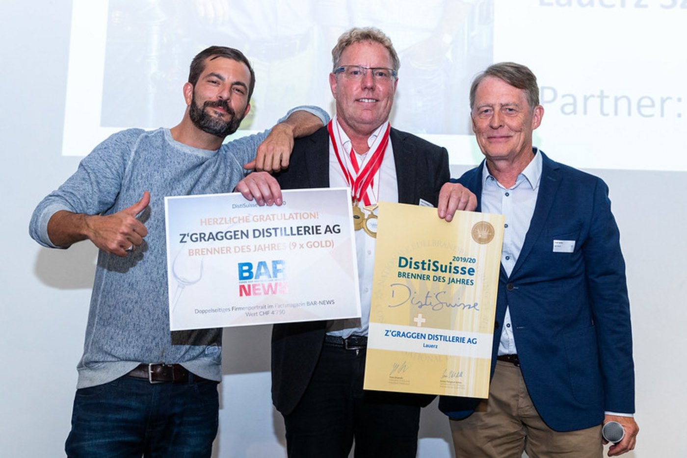 Brenner des Jahres, Tony Z’Graggen, von der "Z’Graggen Distillerie AG" hat neunmal Gold geholt. (Bild zVg)