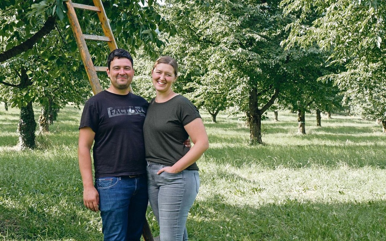 Seit drei Jahren führt Benjamin Meier den Brunnenhof im solothurnischen Leimental. Seine Partnerin Désirée Mathis arbeitet ebenfalls auf dem Betrieb. 