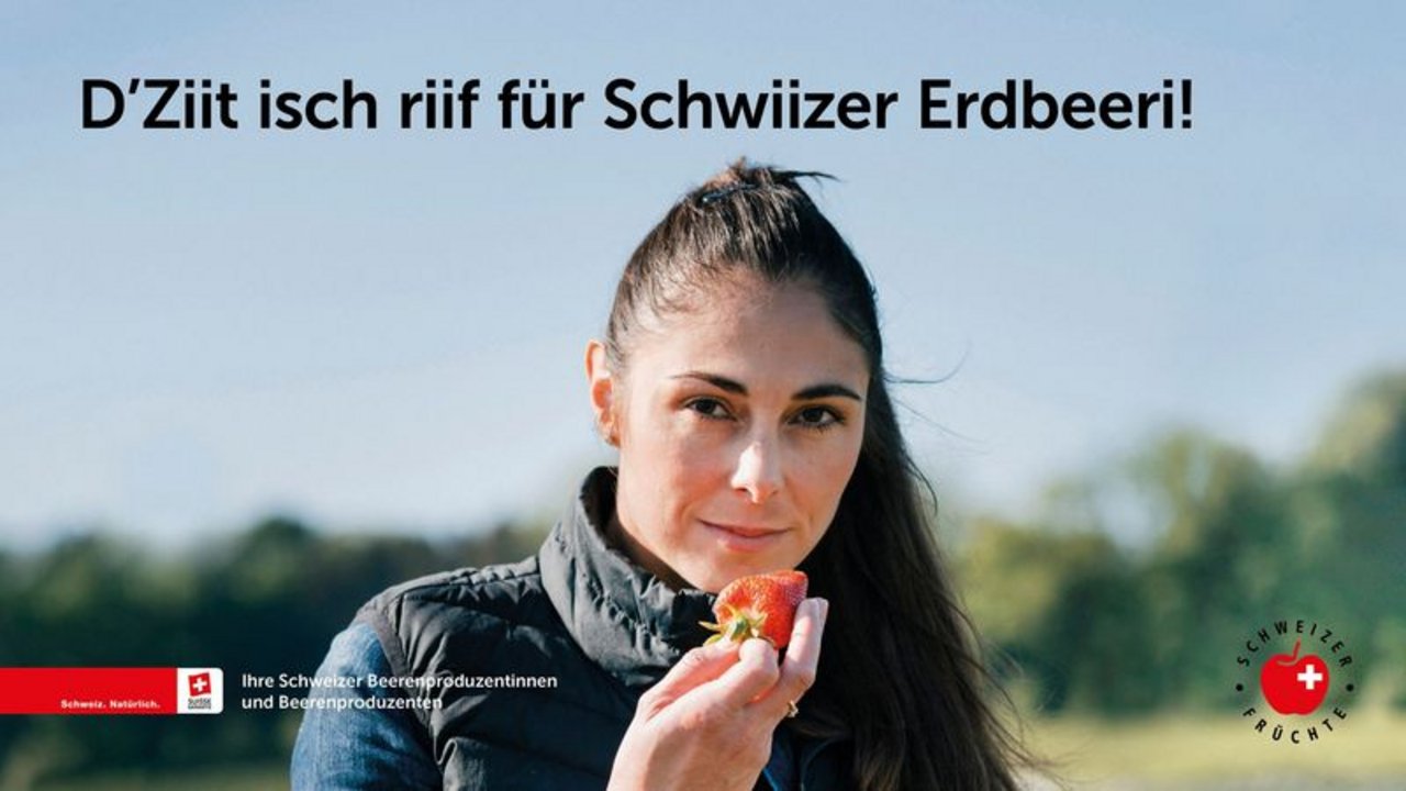 Die Ostschweizerin Melanie Knup gibt den Schweizer Beerenproduzentinnen und -produzenten ein Gesicht. (Bild swissfruit.ch)