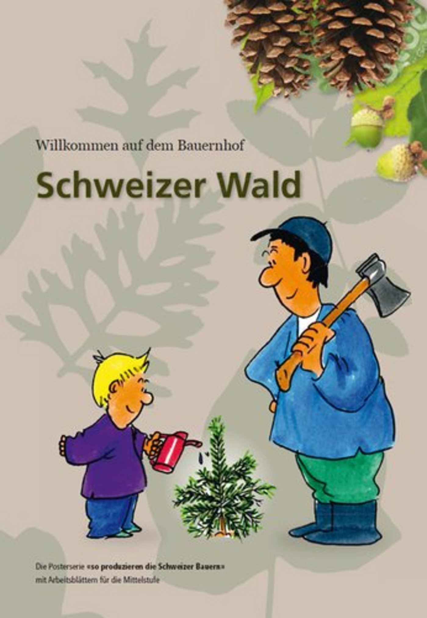 Das Poster bringt Schülern der Mittelstufe den Wald und alles, was darin passiert näher. (Bild: zVg)
