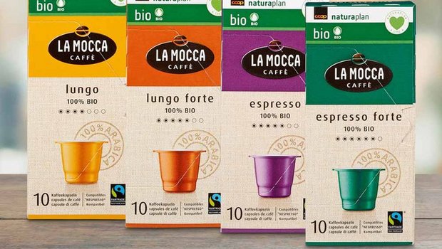 Die neuen Kaffekapseln in Bio-Qualität von Coop. (Bild Coop)