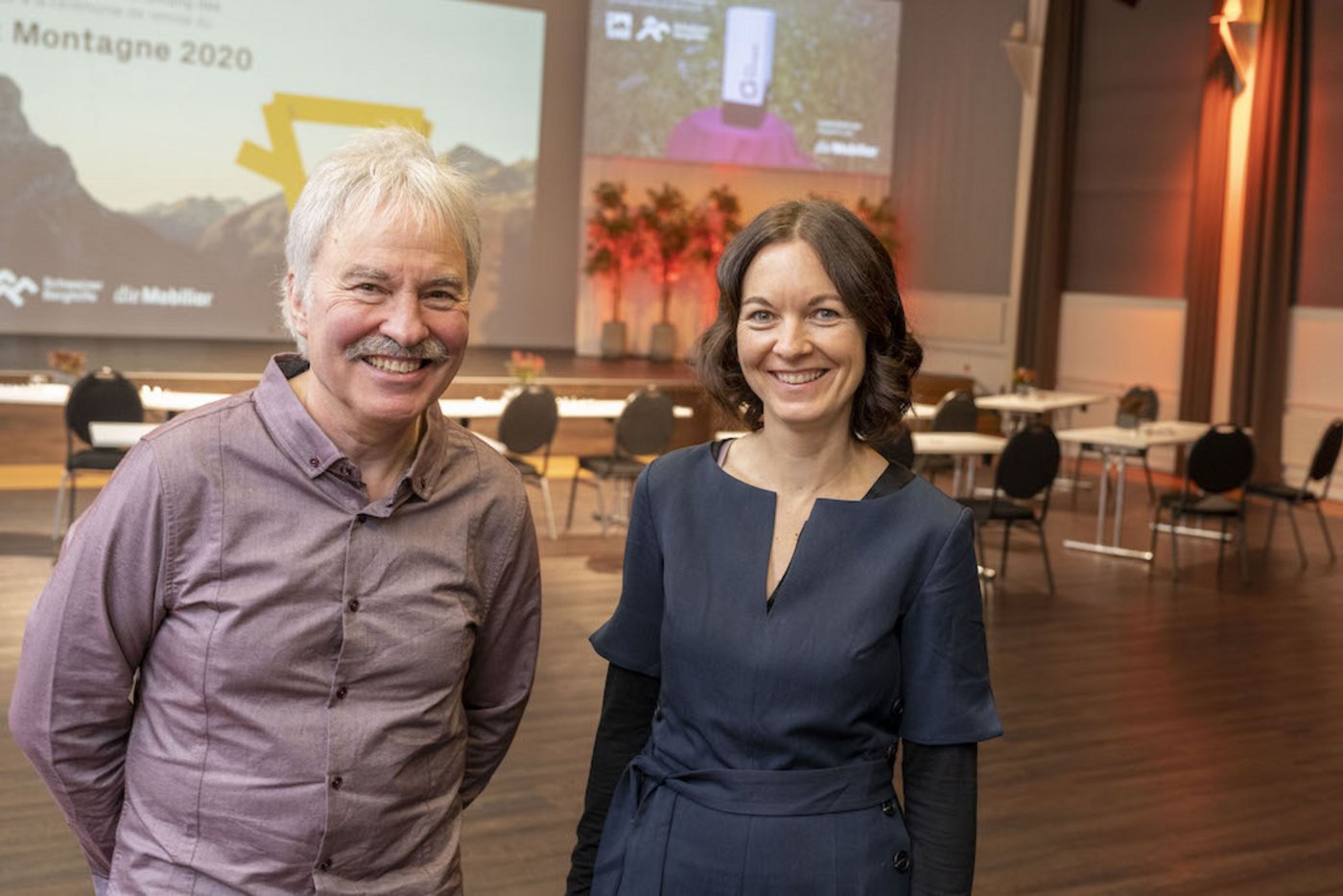 2020 gehörten zu den Nominierten auch Georges Wenger und Carmen Bezençon von Gantrisch Goldkorn. (Bild Prix Montagne)