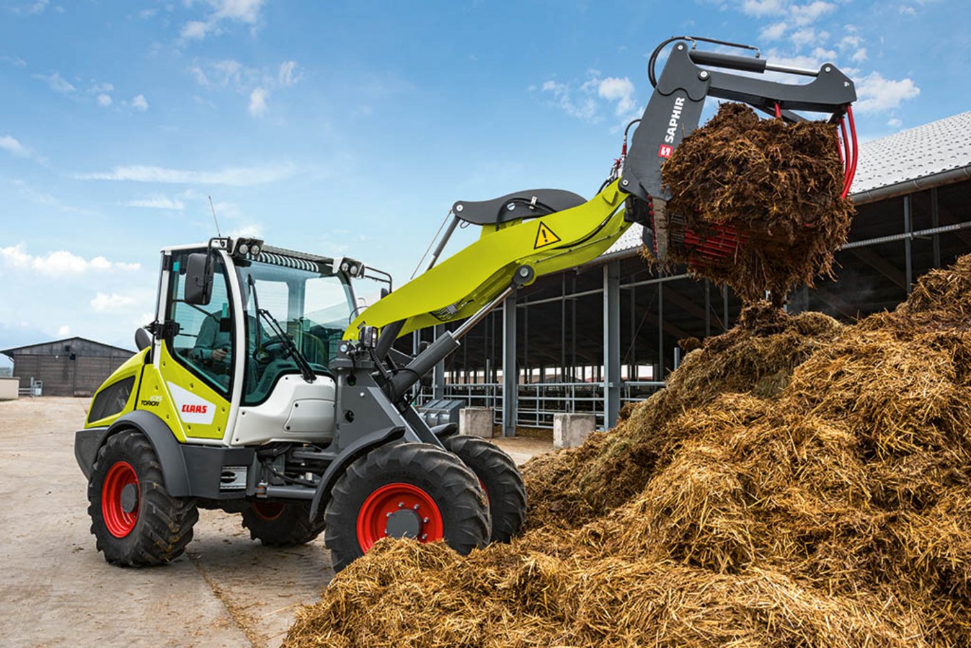 "Versetzt Berge": Der wendige Radlader Torion wird als Neuheit vorgestellt. (Bild akr)