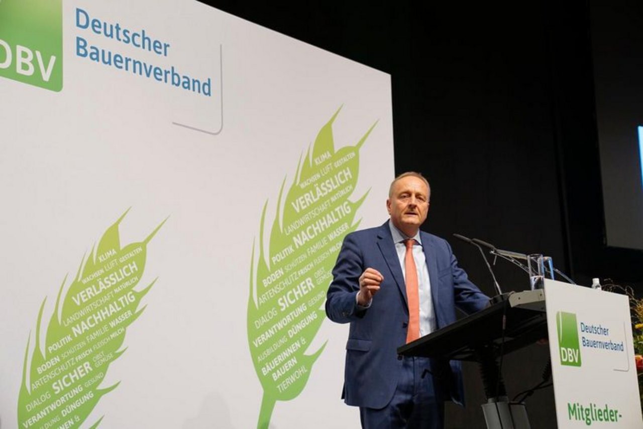 Joachim Rukwied wurde als DBV-Präsident bestätigt. Er ist seit 2012 im Amt. (Bild DBV)