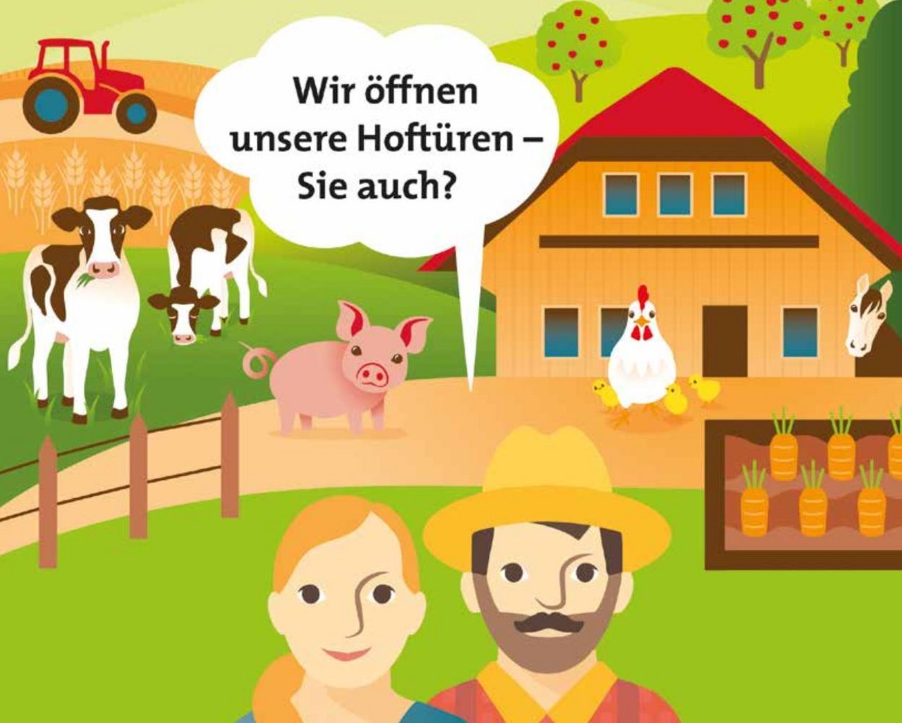 Der Schweizer Bauernverband sucht bis zum 10. Februrar 200 Betriebe, die beim nationalen Tag der offenen Hoftüren mitmachen. (Bild zVg)