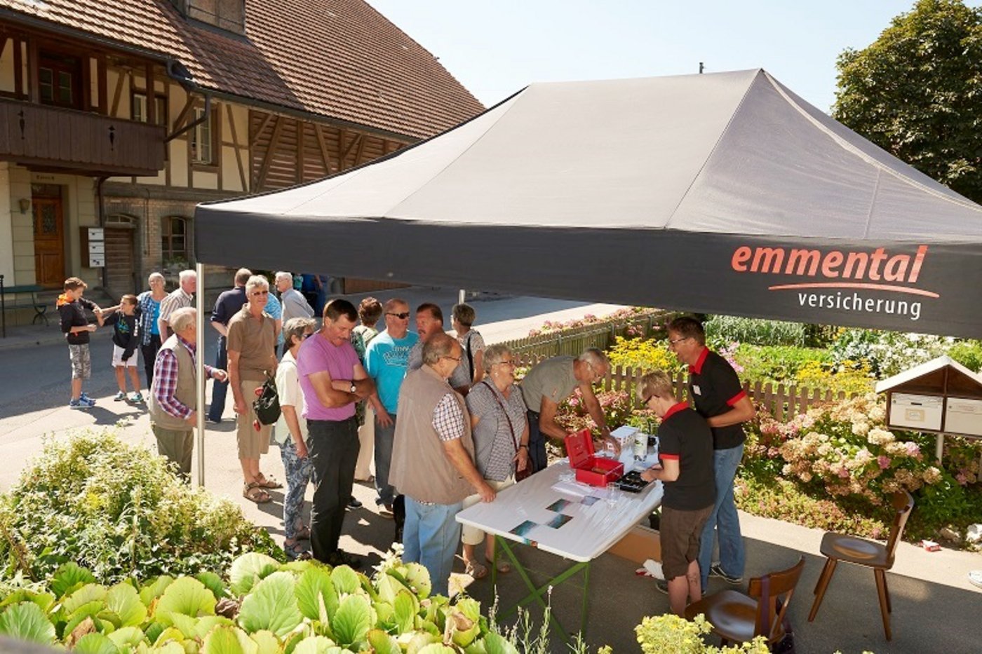 Die Gewinnausschüttung erfolgte an Emmental-Festen. (Bild zvg/Emmental Versicherung)