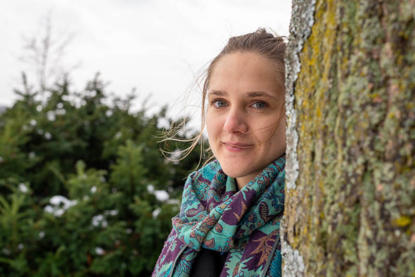 Nina Leuenberger befasste sich mit Rollenbildern und der Frage, wie sich Landwirtinnen in einem männlich dominierten Umfeld wahrnehmen.(Bild hja)