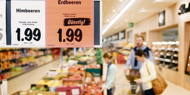 Sieht der Konsument oder die Konsumentin ein Aktionsschild, kann die womöglich durchaus vorhandene Treue zur Schweizer Landwirtschaft schon einmal vergessen gehen. (Bild Keystone)