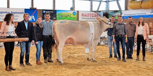 Sie ist stabil gebaut, verfügt über einen sehr guten Bewegungsapparat und holte sich so den Sieg an der Eliteschau in Gais: die Champion Soraya Siesta von Konrad Bodenmann aus Gais AR. 