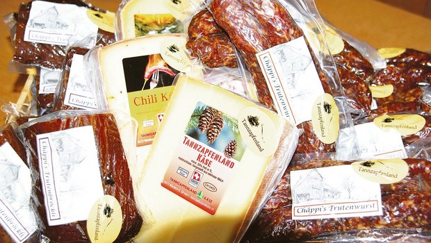 Bei den Fleischerzeugnissen läufts, beim Käse harzt es etwas. Trotzdem glaubt man beim Verein PRE Tannzapfenland an die Zukunft der neuen Marke.(Bild Ruth Bossert)
