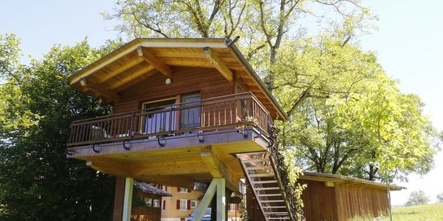 Vielfältiger Agrotourismus: Wurzelbaumhaus. (Bild lid)