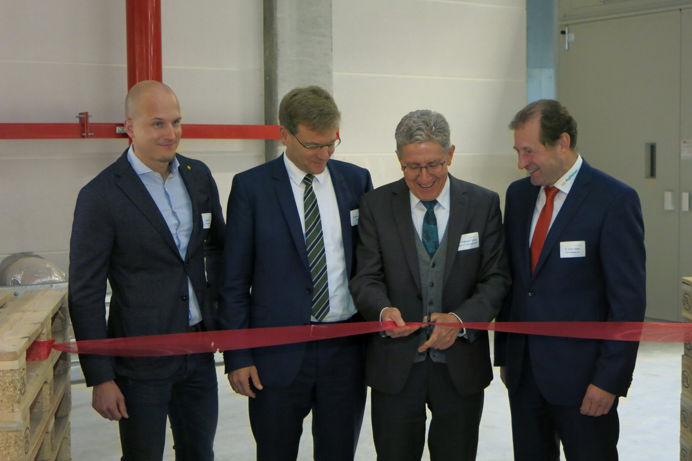 (v. l. n. r.) D. Thomann, Dr. M. Keller, Dr. W. G. Müller, Dr. E. Glaser (Bild zVg)