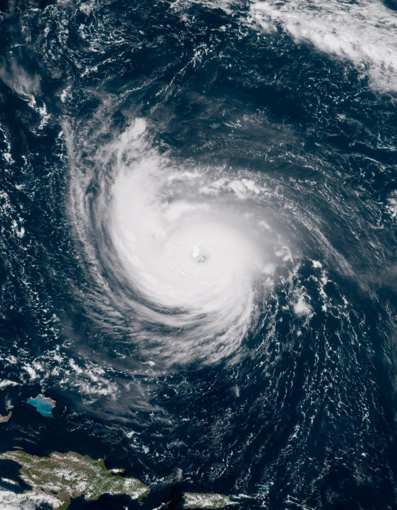 Hurrikan Florence am 11. September 2018 nördlich von Puerto Rico. (Bild NASA)
