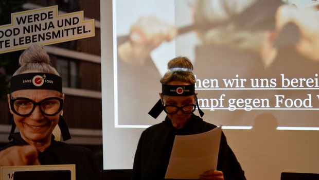 Eine Food-Waste-Ninja ist das Gesicht der Kampagne. (Bild asa)