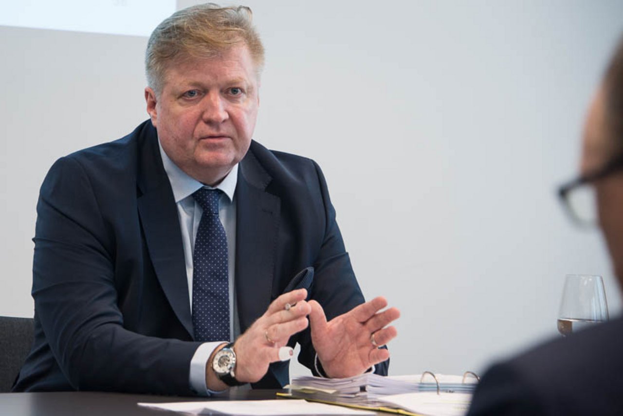 Peter Pfeilschifter (Im Foto an der Bilanzmedienkonferenz in Zürich im März 2019) wurde im Dezember 2019 zum CEO der Hochdorf-Gruppe ernannt.