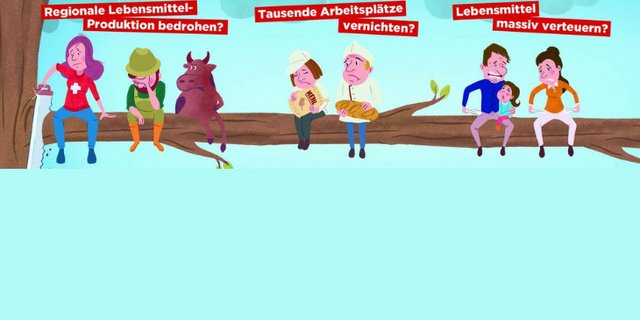 Ein wichtiges Argument des 2x-Nein-Komitees, nämlich die Bedrohung der Schweizer Landwirtschaft, ist offenbar bei der Bevölkerung angekommen. (Bild SBV) 