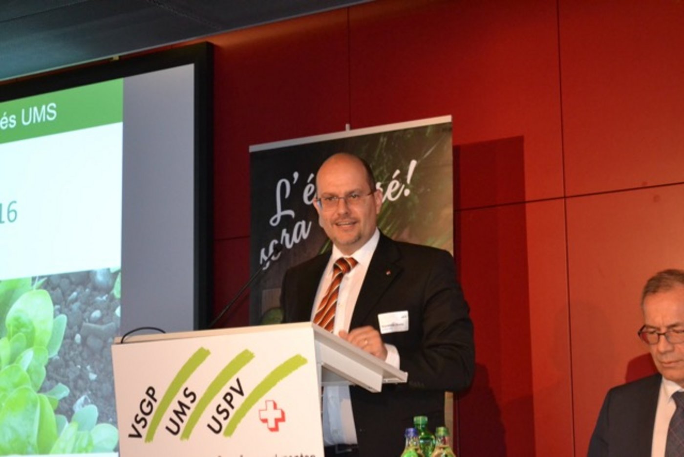 Jimmy Mariéthoz, Geschäftsleiter des VSGP präsentierte den Jahresrück- und -ausblick.