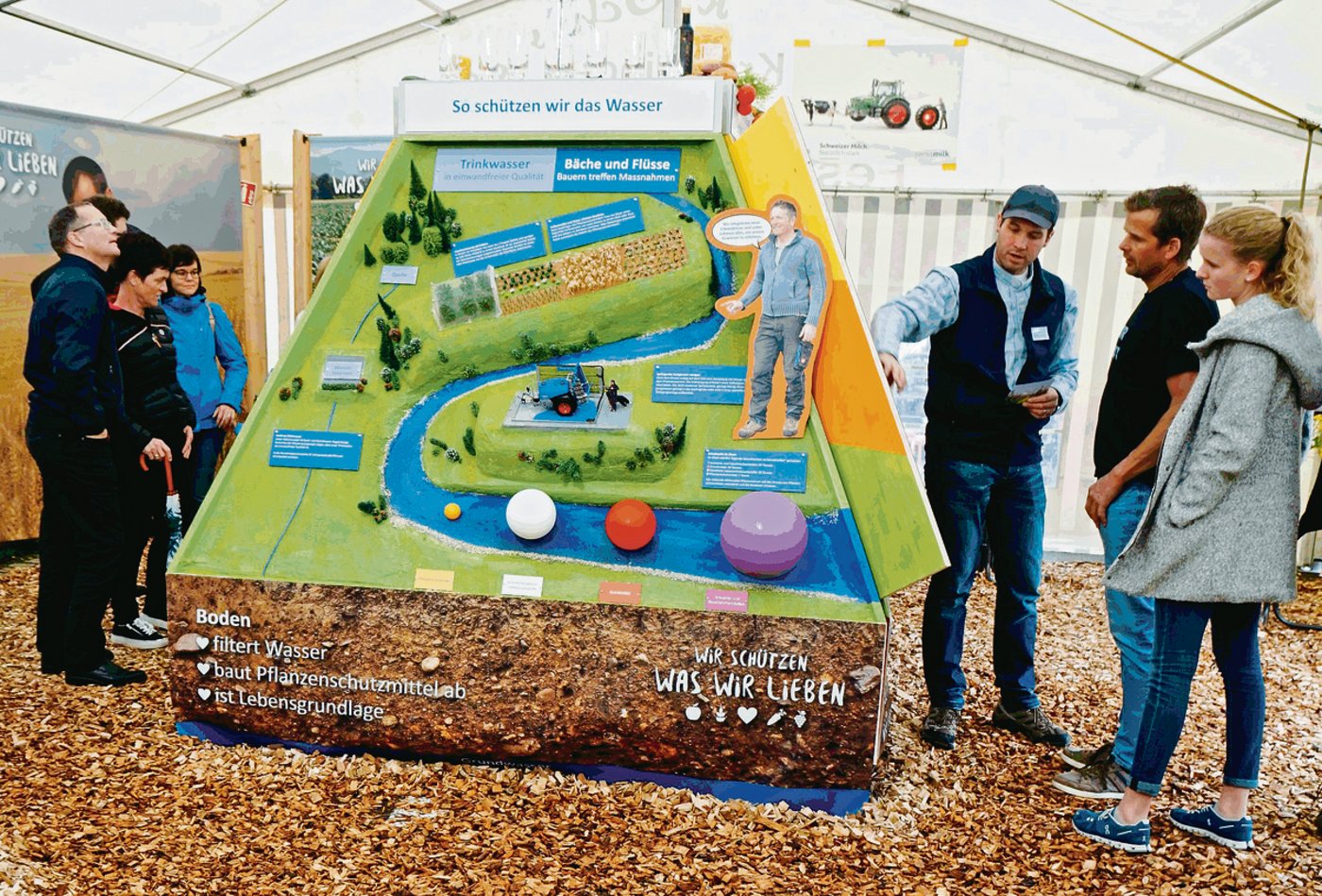 Kann beim SBV und diversen kantonalen Bauernverbänden ausgeliehen werden: Das Modul für grössere Anlässe, seien es Messen oder Publikumsevents auf Bauernhöfen.  (Bild pd)