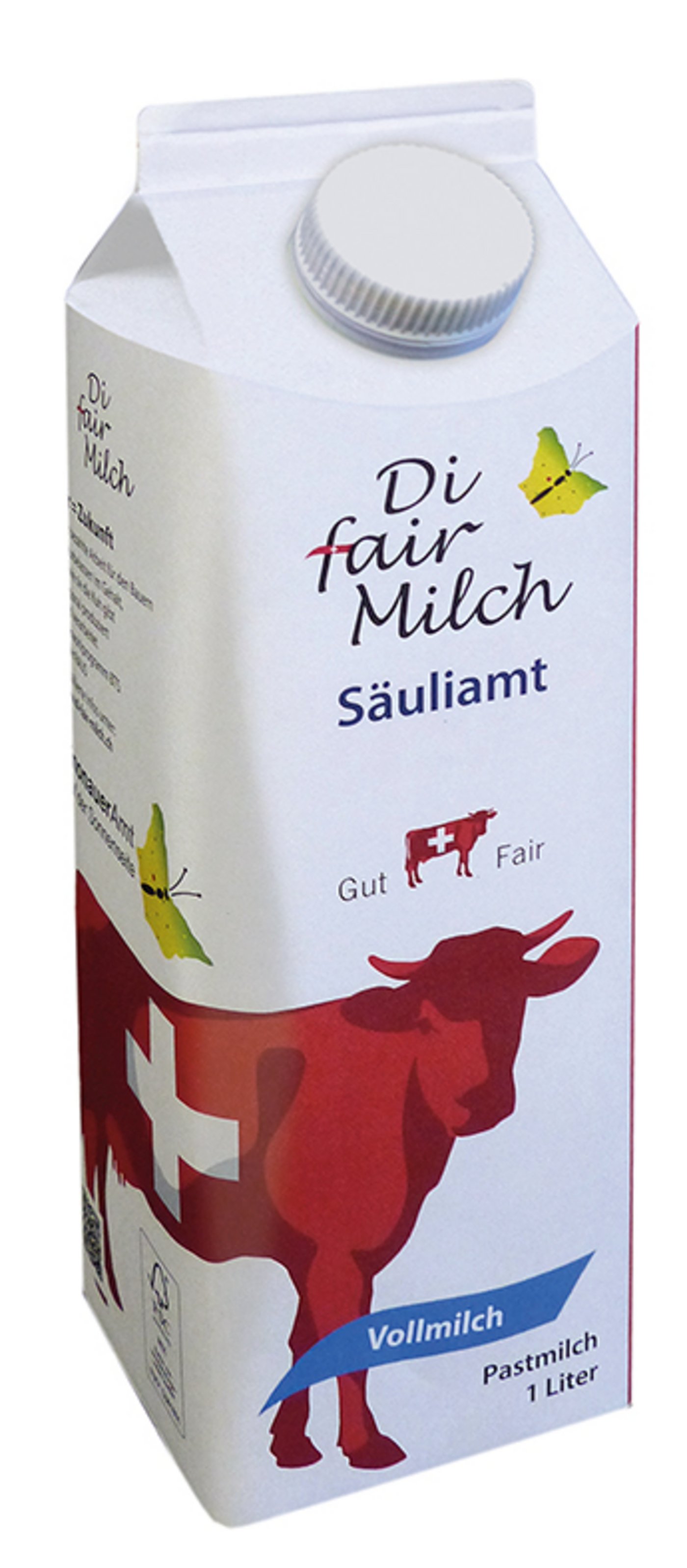 In dieser Verpackung präsentiert sich die faire Milch. Bild zVg