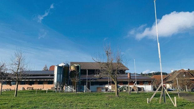 Das Areal für den ge Das Areal für den geplanten Neubau der Milchviehscheune bei Landwirt X, viel weiter weg von Wohngebäuden als bisher. Im Hintergrund die Schweinescheune, wo ein Biowäscher vorgesehen ist.